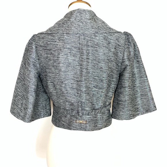 KLS Silk Cotton Crop Blazer Size Medium - Picture 4 of 8